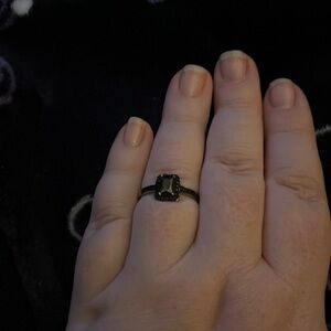 Size 10 black fashion ring